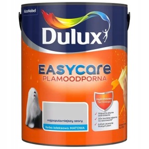 Dulux EasyCare farba lateksowa ścienna Najpopularniejszy Szary mat 5L
