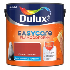 Dulux EasyCare farba lateksowa ścienna Wzorowa Czerwień mat 2,5L