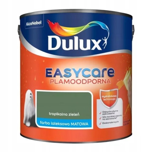 Dulux EasyCare farba lateksowa ścienna Tropikalna Zieleń mat 2,5L
