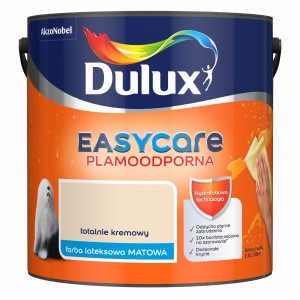 Dulux EasyCare farba lateksowa ścienna Totalnie Kremowy mat 2,5L