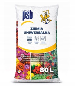 Ziemia ogrodowa uniwersalna do roślin i warzyw PSB 80L