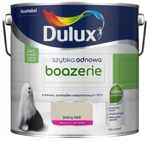 Dulux Szybka Odnowa farba renowacyjna do boazerii Jasny Beż satynowy 2,5L