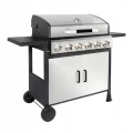 Grill gazowy ogrodowy Brenner BR-G6N 6 palników 18 kW ruszt żeliwny termometr 134cm