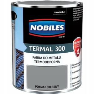 Nobiles Termal farba termoodporna do metalu Srebrny Półmat 0,7L