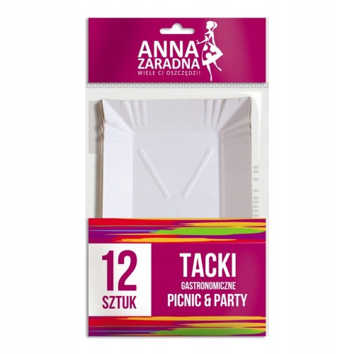 Anna Zaradna tacki gastronomiczne jednorazowe 20x13cm 12 szt.