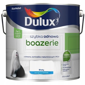 Dulux Szybka Odnowa farba renowacyjna do boazerii Biały Mat 2,5L
