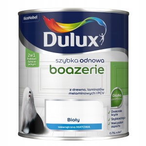 Dulux Szybka Odnowa farba renowacyjna do boazerii Biały Mat 0,75L