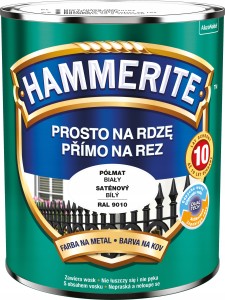 Hammerite Prosto Na Rdzę farba do metalu Biały Półmat 0,7L