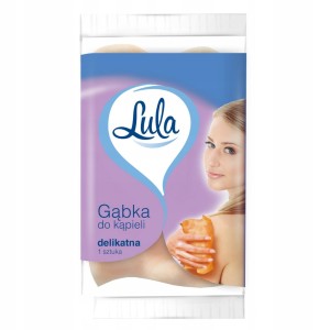Gąbka do kąpieli i masażu dwustronna miękka peelingująca kolorowa 1 szt.