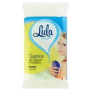 Stella gąbka do kąpieli i masażu dwustronna peelingująca kolorowa 1 szt.