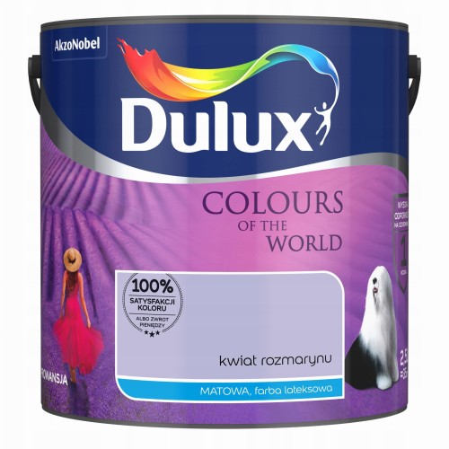 Dulux Kolory Świata farba lateksowa ścienna Kwiat Rozmarynu mat 2,5L