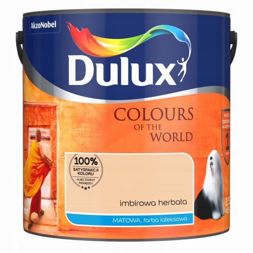 Dulux Kolory Świata farba lateksowa ścienna Imbirowa Herbata mat 2,5L
