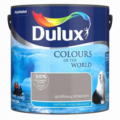Dulux Kolory Świata farba lateksowa ścienna Grafitowy Zmierzch mat 2,5L