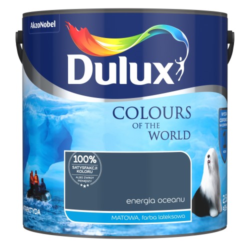 Dulux Kolory Świata farba lateksowa ścienna Energia Oceanu mat 2,5L