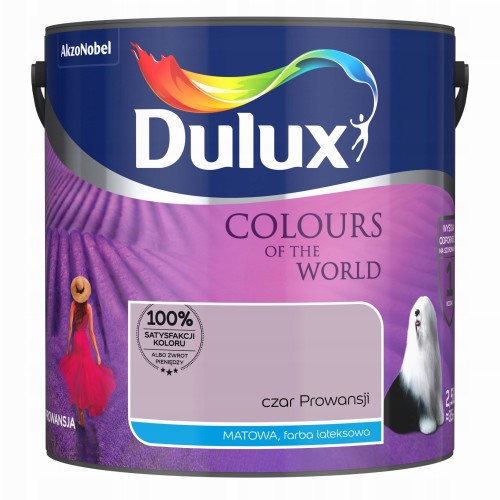Dulux Kolory Świata farba lateksowa ścienna Czar Prowansji mat 2,5L