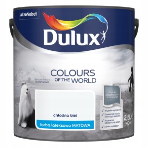 Dulux Kolory Świata farba lateksowa ścienna Chłodna Biel mat 2,5L