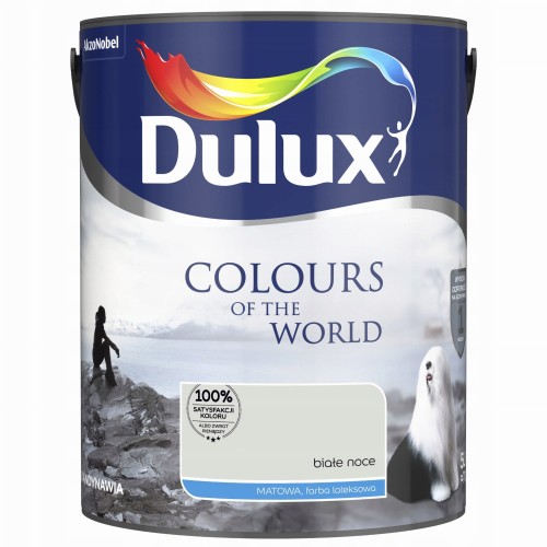 Dulux Kolory Świata farba lateksowa ścienna Białe Noce mat 5L