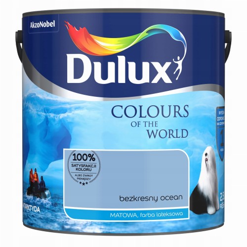 Dulux Kolory Świata farba lateksowa ścienna Bezkresny Ocean mat 2,5L