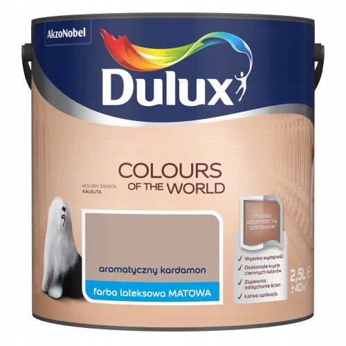 Dulux Kolory Świata farba lateksowa ścienna Aromatyczny Kardamon mat 2,5L