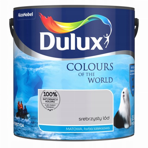 Dulux Kolory Świata farba lateksowa ścienna Srebrzysty Lód mat 2,5L