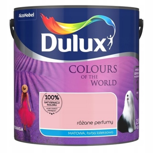 Dulux Kolory Świata farba lateksowa ścienna Różane Perfumy mat 2,5L