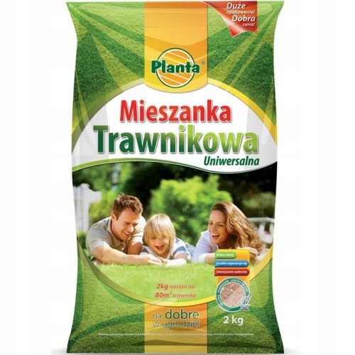 Planta mieszanka nasion traw gazonowych 80 m2 2 kg