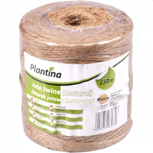 Sznurek jutowy do roślin rolnictwa ogrodowy naturalny 2mm 250m
