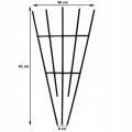 Pergola wachlarz metalowa podpora do roślin drabinka 61cm