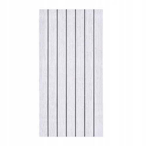 Panel dekoracyjny samoprzylepny PCV gładki jasne szare lamele 280x60 cm