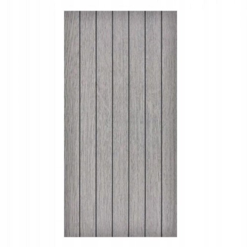 Panel dekoracyjny samoprzylepny PCV gładki szare lamele 280x60 cm