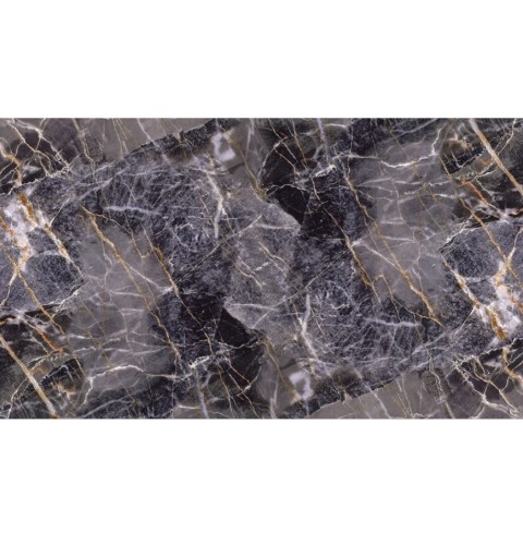 Panel dekoracyjny samoprzylepny PCV czarno-złoty marmur 280x60 cm