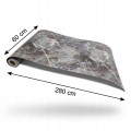 Panel dekoracyjny samoprzylepny PCV czarno-złoty marmur 280x60 cm