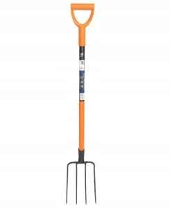 Widły gospodarcze 4-zębne stalowe do kompostu ogrodu wzmocnione 130 cm