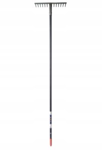 Grabie ogrodowe stalowe 14-zębne z trzonkiem 150 cm