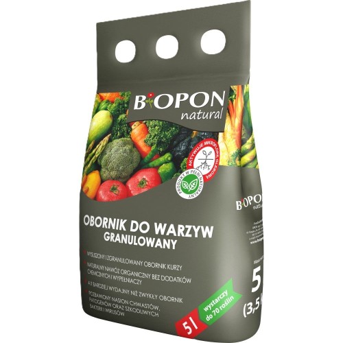 Biopon obornik nawóz naturalny granulowany organiczny kurzak 5L