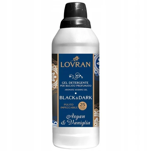 Lovran żel do prania ciemnego i czarnego Argan Wanilia 1L
