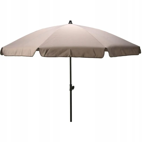Parasol ogrodowy z aluminium i tkaniny UV beżowy 185x235cm