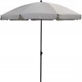 Parasol ogrodowy z aluminium i tkaniny UV szary 185x235cm
