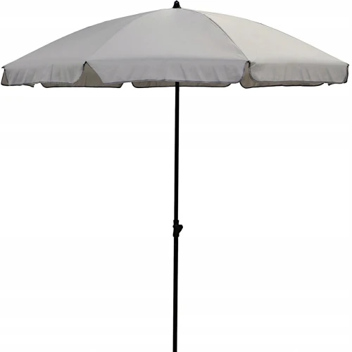 Parasol ogrodowy z aluminium i tkaniny UV szary 185x235cm