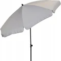 Parasol ogrodowy z aluminium i tkaniny UV szary 185x235cm