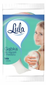 Lula gąbka do kąpieli i masażu trójkolorowa do mycia ciała 1 szt.