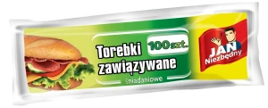 Jan Niezbędny torebki śniadaniowe z klipsami na kanapki i przekąski 100 szt