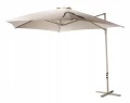 Parasol ogrodowy boczny na stelażu komfortowy cień beżowy 300cm