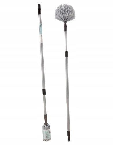 Miotełka do kurzu teleskopowa szczotka do zmiatania kurzu szara 159cm