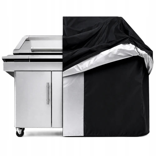 Pokrowiec na grilla uniwersalny wodoodporny XXL czarny 125x62x95 cm