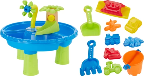 Stolik wodny dla dzieci plastikowy do zabawy z piaskiem 11 elementów