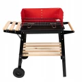 Grill węglowy ogrodowy prostokątny przenośny duży 82,5x33x84cm