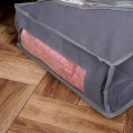 Pokrowiec na pościel organizer pod łóżko szary 104x45xx16cm