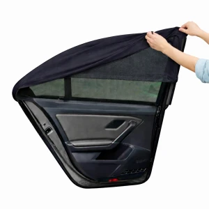 Osłonki przeciwsłoneczne do auta na całe szyby czarne uniwersalne 2 szt