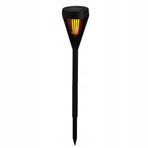 Lampka solarna ogrodowa wbijana LED ciepły biały czarna 43 cm 1szt